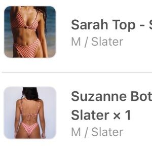 Skatie Sarah Top and Suzanne Bottom in Color Slater, Size M, NWT - Never Worn